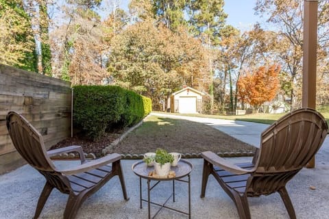 Enjoy sitting on the lower back patio area and enjoying a good cup of coffee or tea!