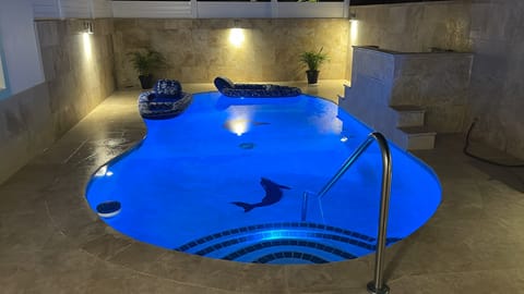 Spend a relaxing night in the pool.