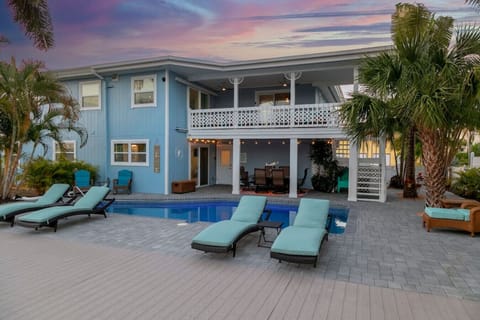 Heated pool with large deck area