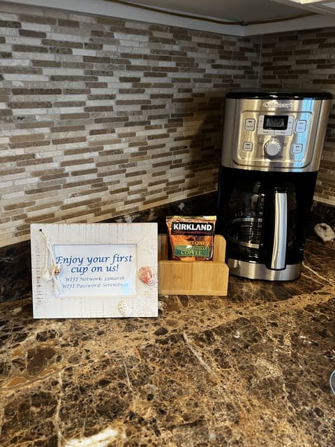 Enjoy you 1st cup of coffee on us!