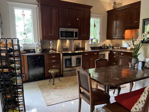 Fully stocked kitchen