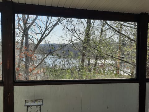 Lake view from screened in deck
