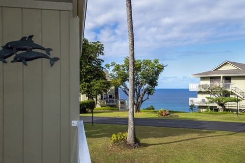 Alii Kai 1201 Kauai Condo - Look out at the ocean over the beautifully maintained tropical landscape