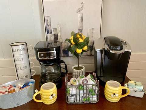 Complimentary coffee bar. 