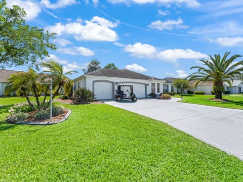Large corner lot, 3-car garage + your 2-passenger gas powered golf cart
