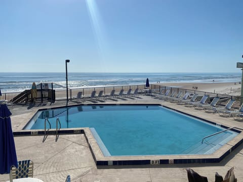 Oceanfront Condominium with lots of amenities.