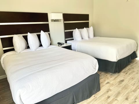 Room, 2 Double Beds, Non Smoking | Iron/ironing board, free WiFi, bed sheets