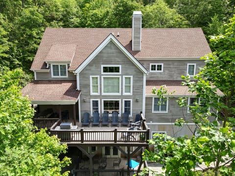 Tucked away in the mountains and close to Asheville.