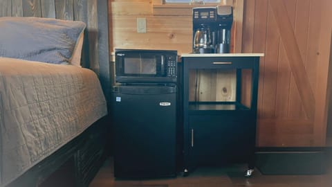 In-room coffee machine, microwave & mini-fridge