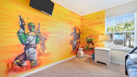 Star Wars bedroom, themed for the Mandalorian