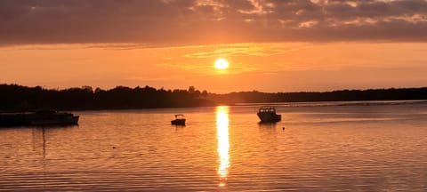 sunset from the shore 