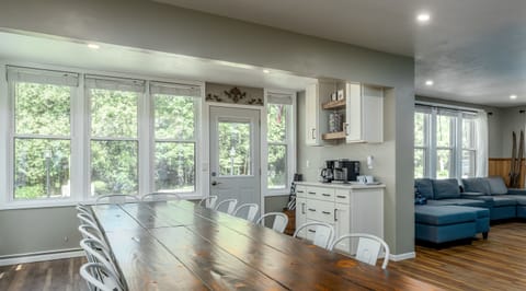 Custom made farmhouse table - perfect for those big family meals.