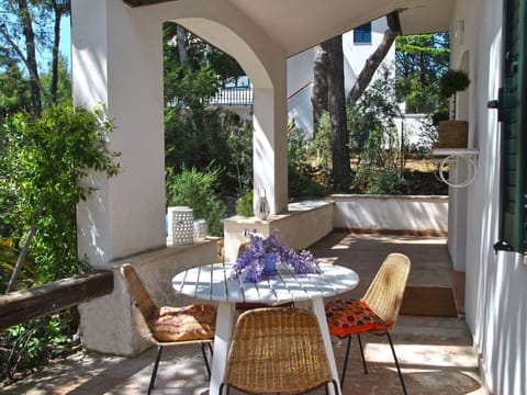 Property, Plant, Furniture, Table, Azure, Botany, Tree, Shade, Chair, Outdoor Furniture
