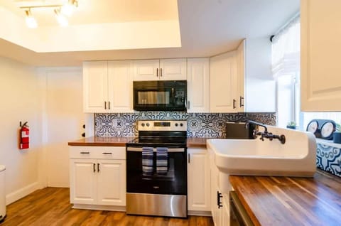 Kitchen and farm sink.