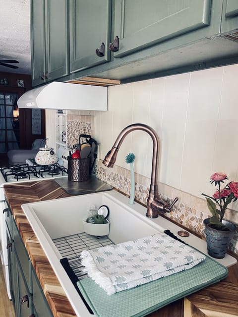 Fully stocked kitchen