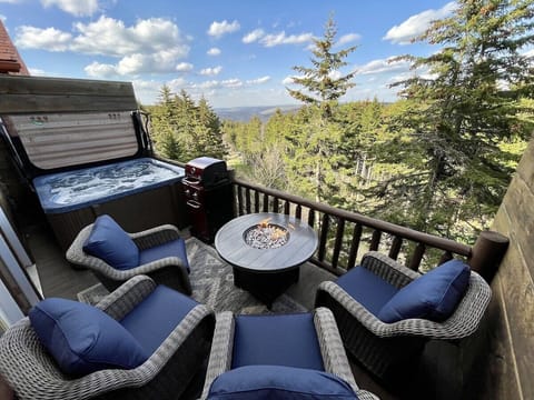 Private hot tub and views! New fire pit and grill (spring/summer/fall use only)