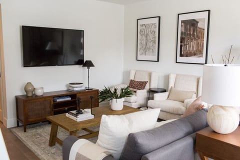 Living Room with 55" Smart TV