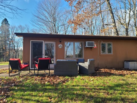 This sweet little studio apartment is located in our garage.