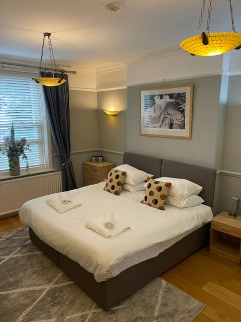 Individually decorated, individually furnished, desk, laptop workspace