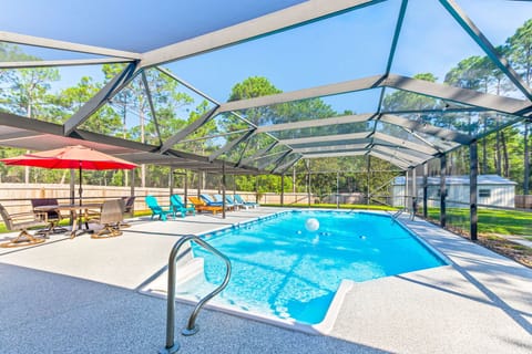 Welcome to your Private Beach Retreat. Pool is approximately 3ft-6.5ft deep. 