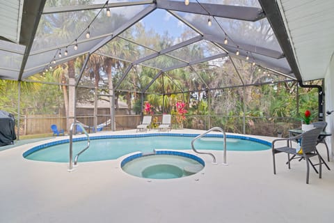 Relax in the privacy of your own pool with the option of heating the spa to 104