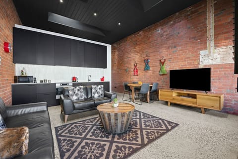Living area, Kitchen & dining space