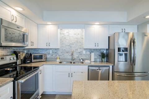 High end stainless appliances