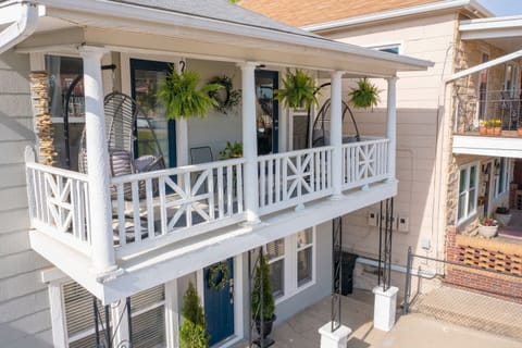 Second floor balcony accessible from 2 bedrooms