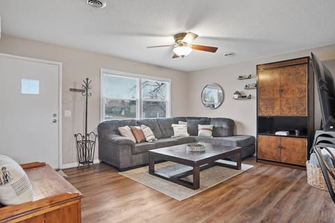Make yourself at home in this inviting living area, perfect for hanging out and spending quality time with friends or family.