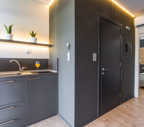 Family Apartment | Private kitchenette | Fridge, stovetop, electric kettle, toaster