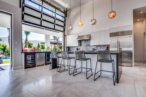 wolf range , subzero fridge, double dishwashers, 44inch sink, insta hot water 