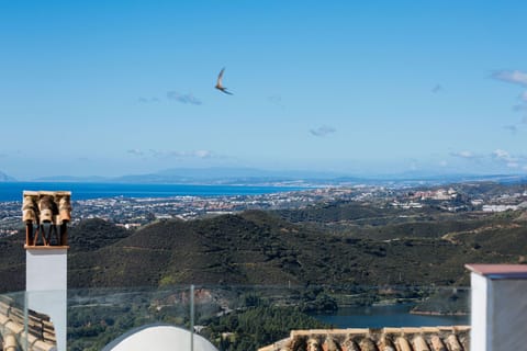 Gibraltar and African Coast view