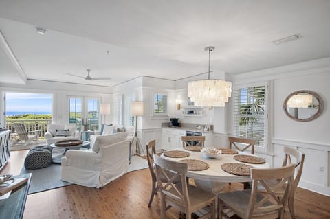 Living and dining room area