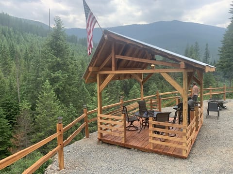 Gazebo over the creek