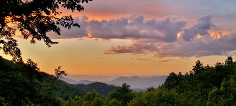 Sunset view from porch