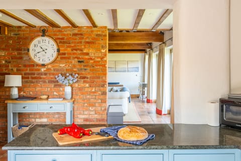 Ground floor: The kitchen and sitting room are linked