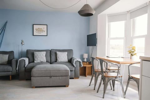 Open plan living with sea views