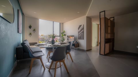 Executive Apartment, 2 Bedrooms, Accessible, City View | Living area | 55-inch Smart TV with digital channels, TV, Netflix