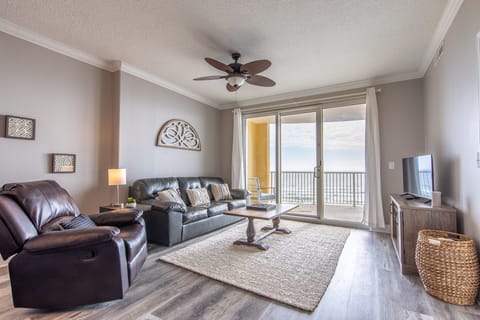 Gulf front living room.