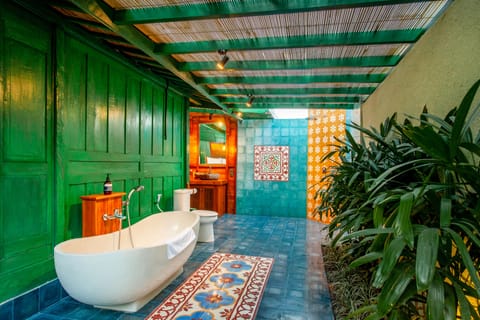 Hair dryer, bathrobes, slippers, bidet