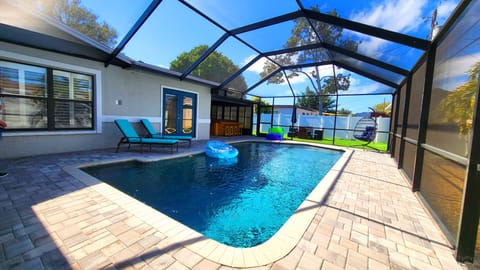 Heated swimming pool