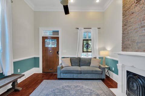 Stylish living space with modern comfort and cozy touches.