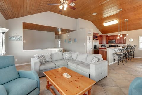 2nd Floor - The kitchen, dining, and living areas blend seamlessly for a bright and airy feel