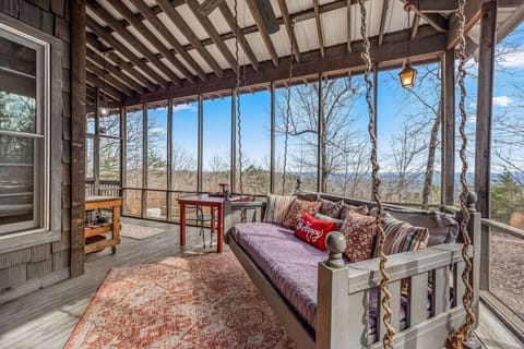 Winter Views on Screened Porch