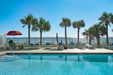 Resort beachside pool with Gulf views — exclusive to all guests.