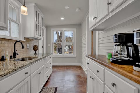 Kitchenette and coffee bar outside Master Suite. 