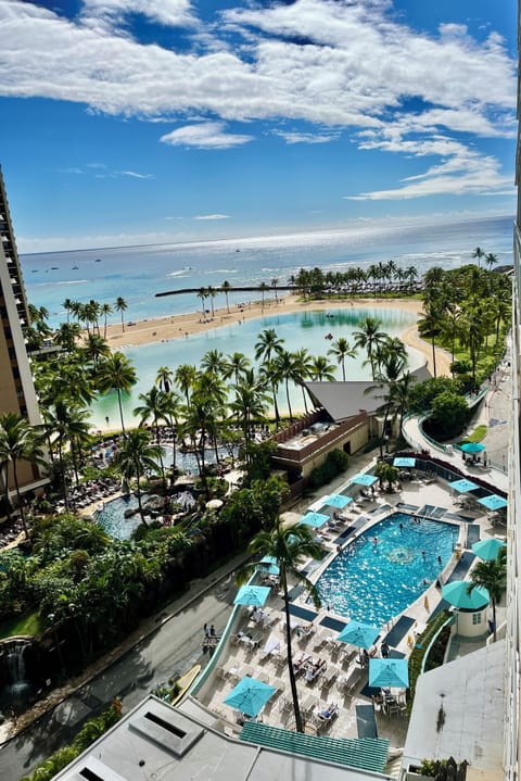 View from the lanai (balcony) of the unit on the 11th floor looking to the right