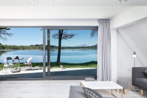 Stunning views from the Lox A Lodges open plan living dining