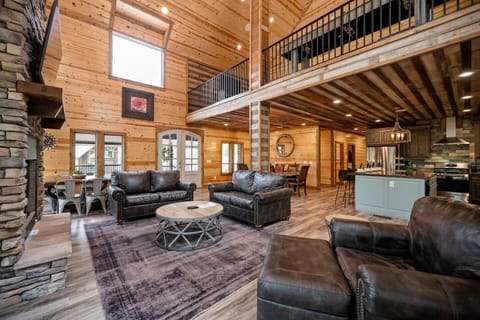 Up above you see our bonus loft serving as an amenity filled game room - look further for close ups.