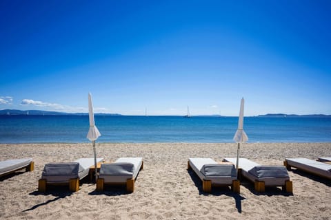 Private beach, white sand